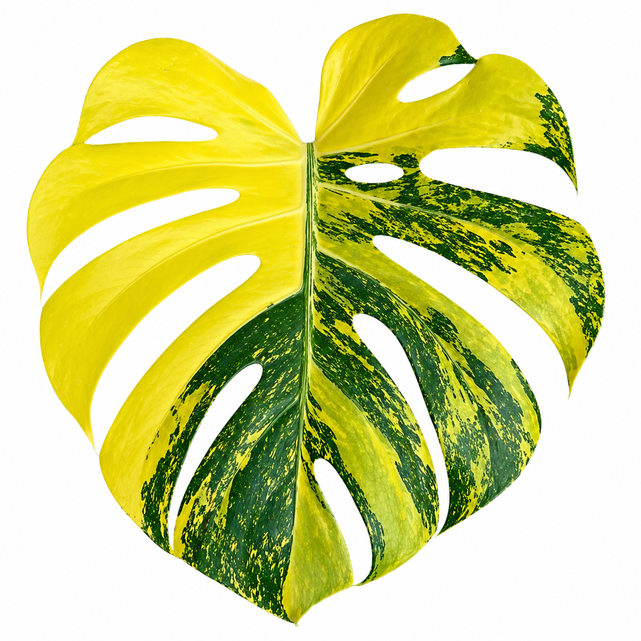 Monstera Deliciosa Lemon Pom Pom Single or 5 Pack - Tissue Culture